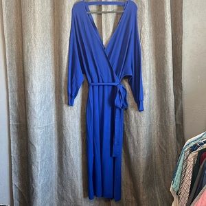 Cobalt Blue Wrap Dress